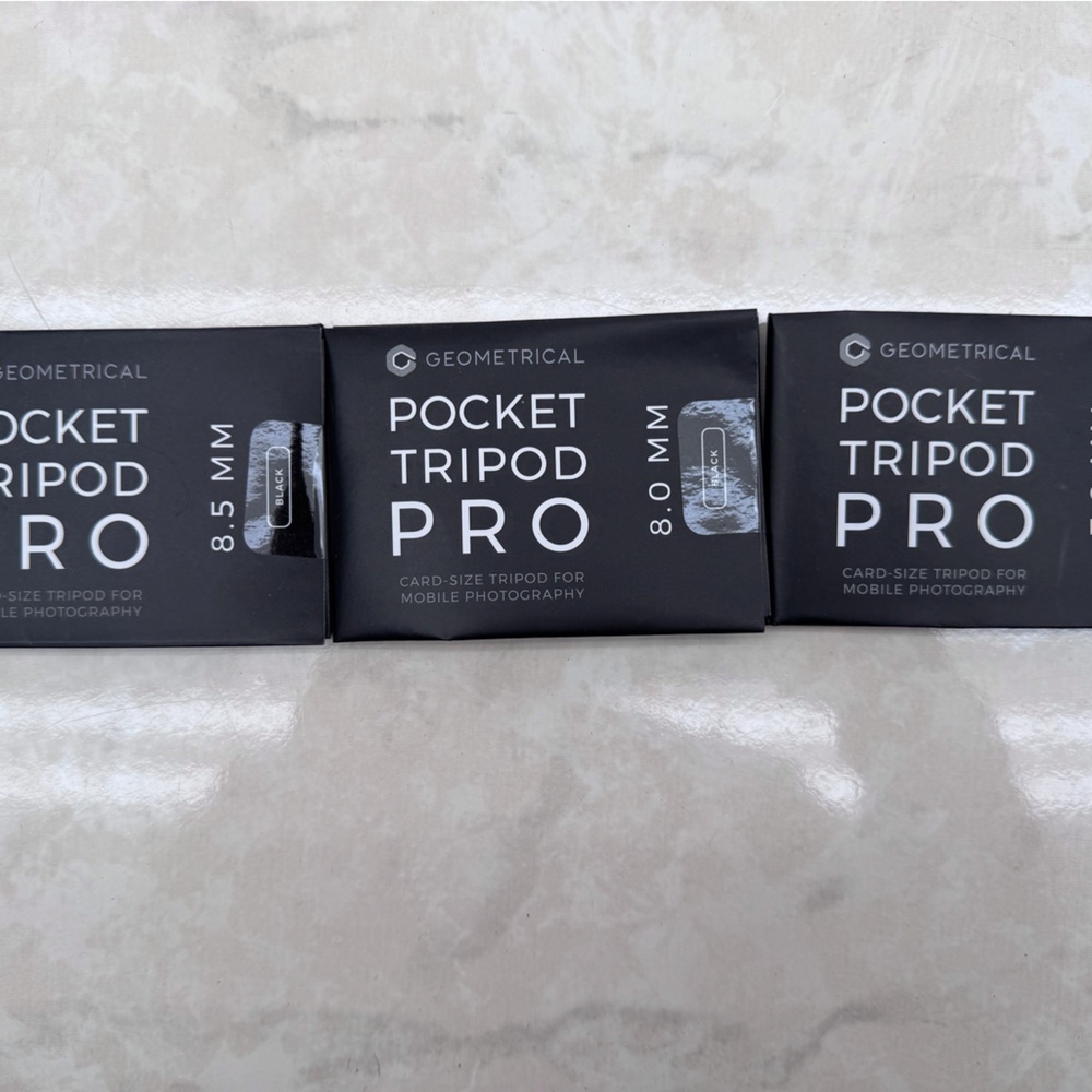 3 Pocket Tripods - 7mm, 8.0 mm and 8.5 mm